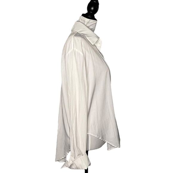 Pookie & Sebastian Button Down Shirt White Size Medium - Picture 6 of 12